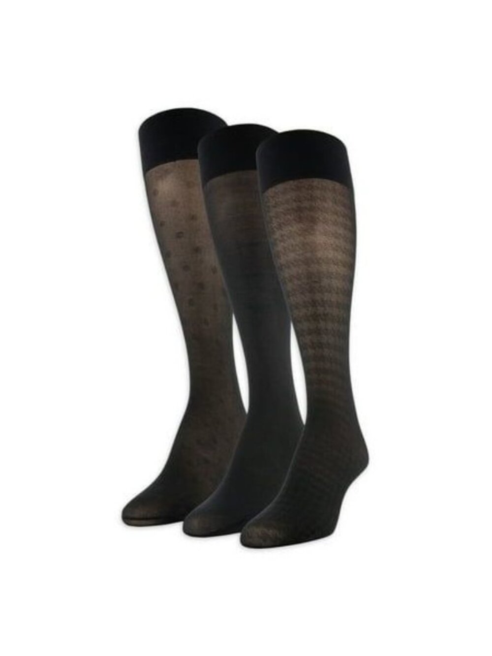 Peds Women Semi-Opaque Trouser Knee High Socks 2 Pairs Size Extended (8-12)